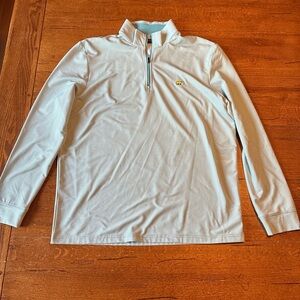 Men's Light Blue Zip-Up Sweater